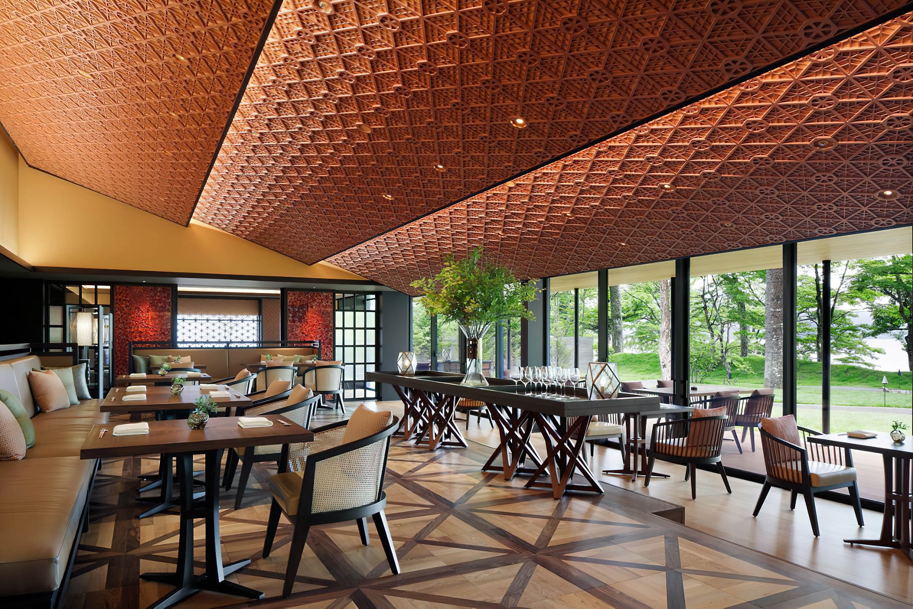 The Ritz-Carlton, Nikko Hotel – Nikko Tochigi, Japan – The Japanese Restaurant Tables
