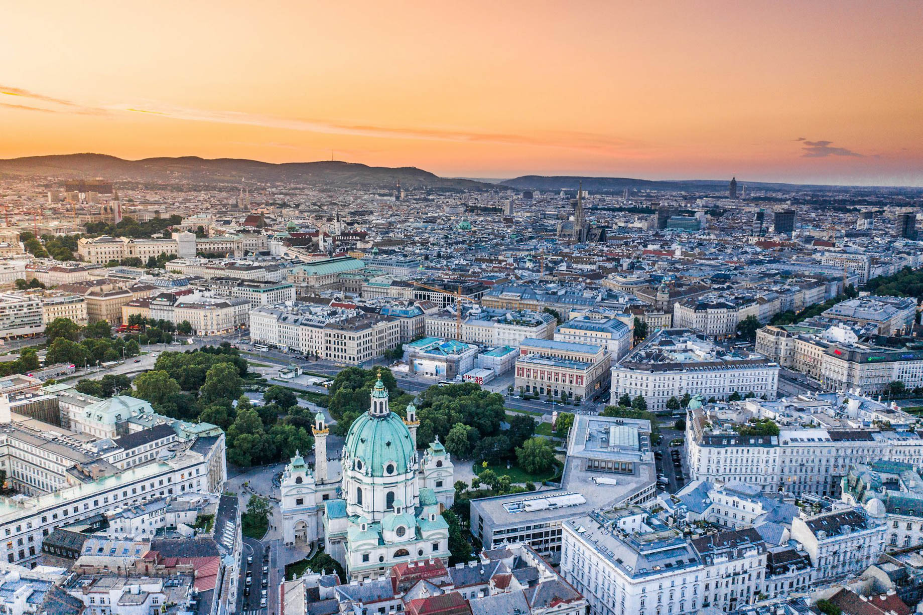 The Ritz-Carlton, Vienna Hotel – Vienna, Austria – City View Sunset