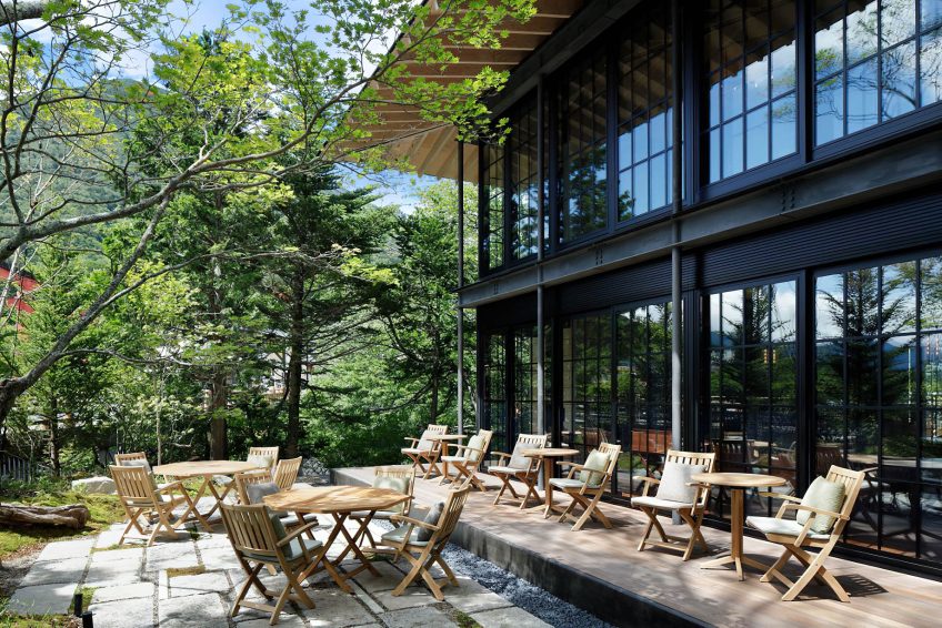 The Ritz-Carlton, Nikko Hotel - Nikko Tochigi, Japan - Lakehouse Restaurant Outdoor Terrace