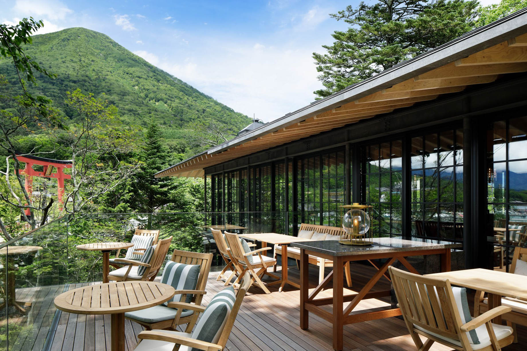 The Ritz-Carlton, Nikko Hotel – Nikko Tochigi, Japan – Lakehouse Restaurant Outdoor Terrace