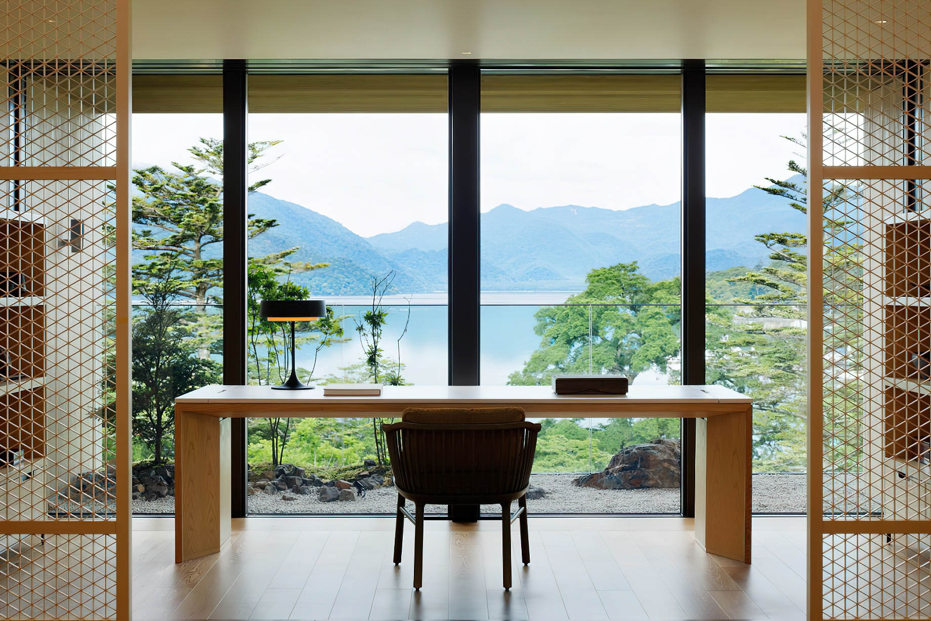 The Ritz-Carlton, Nikko Hotel – Nikko Tochigi, Japan – Ritz-Carlton Suite Desk View