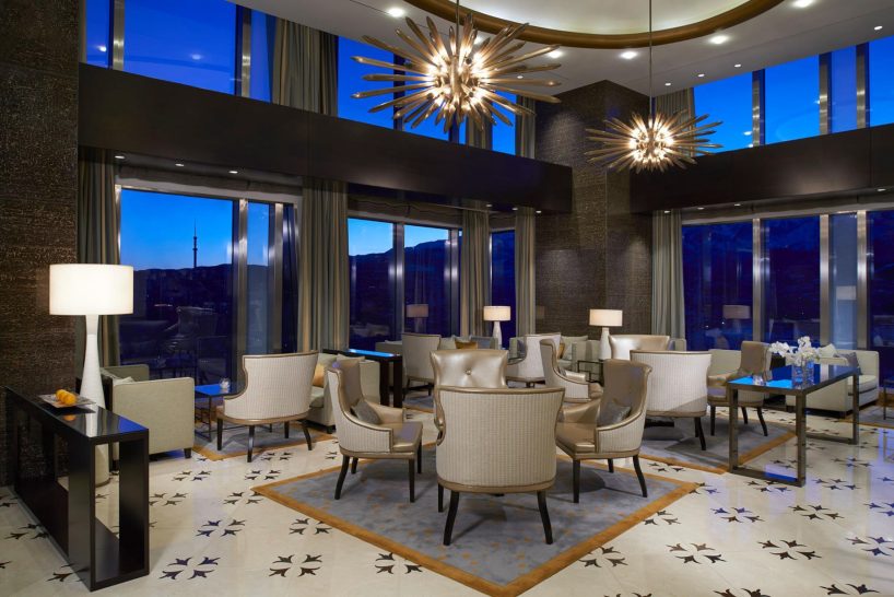 The Ritz-Carlton, Almaty Hotel - Almaty, Kazakhstan - Sky Lounge Night View
