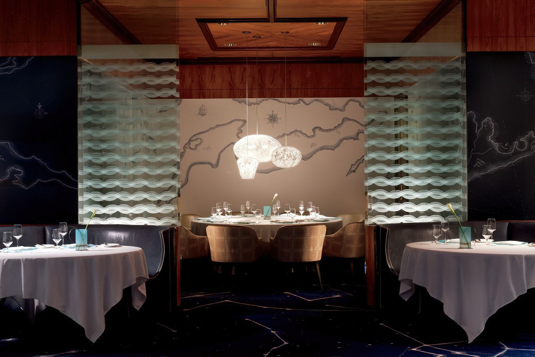 The Ritz-Carlton, Grand Cayman Resort – Seven Mile Beach, Cayman Islands – Blue Restaurant by Eric Ripert Interior
