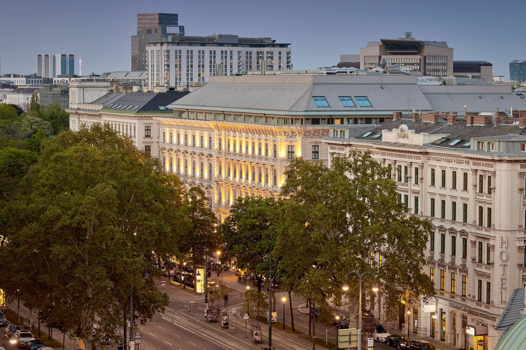 The Ritz-Carlton, Vienna Hotel – Vienna, Austria – Rooftop Bar Night View