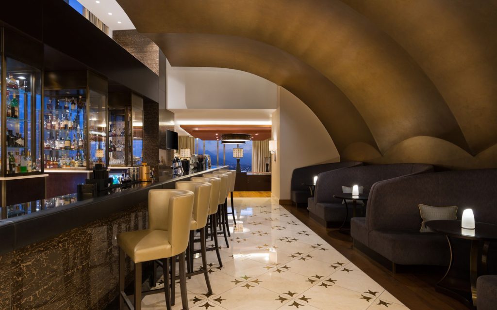 The Ritz-Carlton, Almaty Hotel - Almaty, Kazakhstan - Sky Lounge and Bar Seating