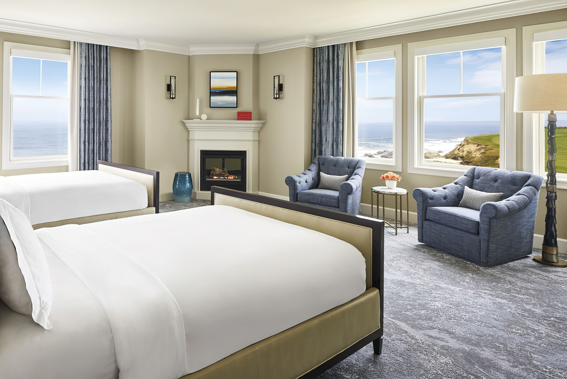 The Ritz-Carlton, Half Moon Bay Resort – Half Moon Bay, CA, USA – Ritz-Carlton Suite Bedroom Double