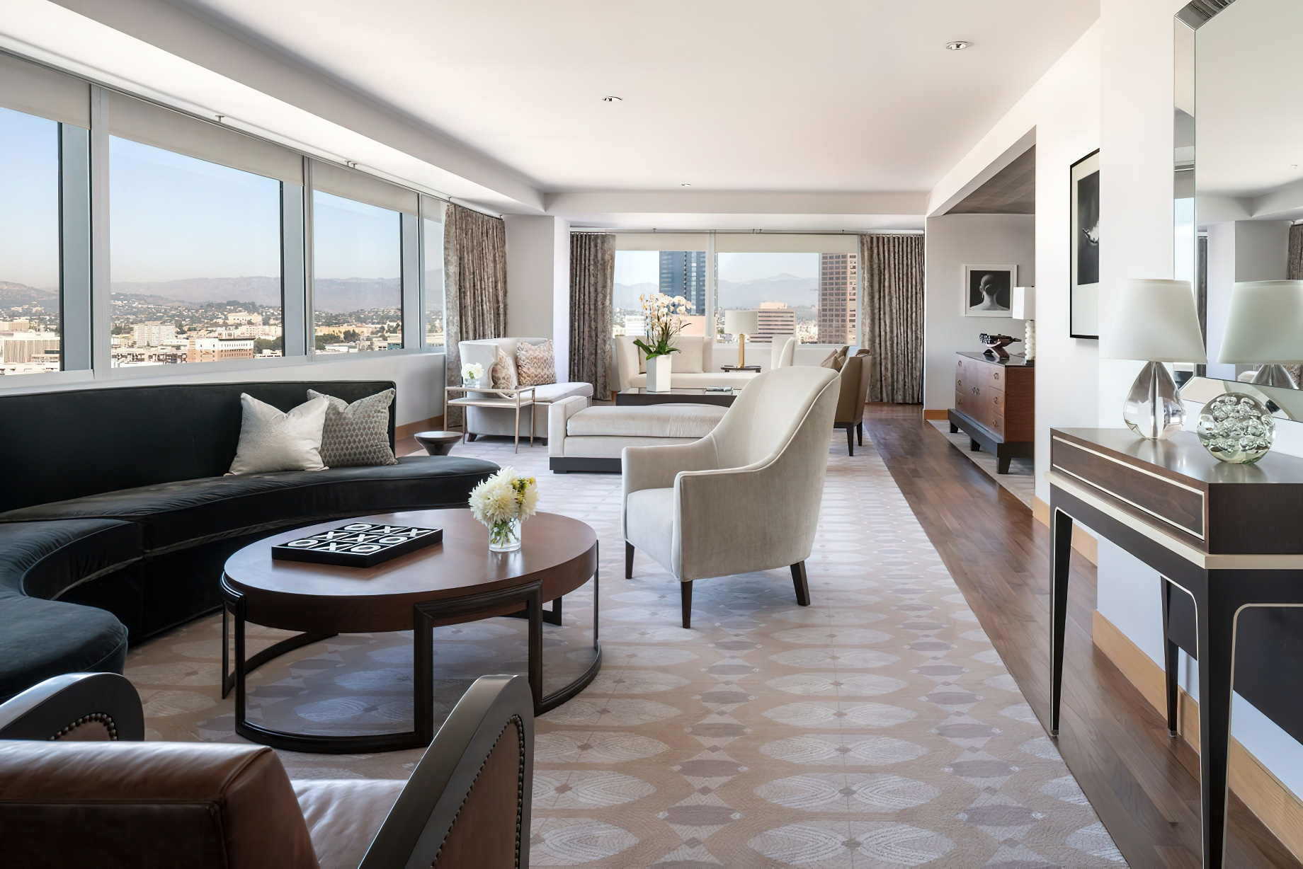 The Ritz-Carlton, Los Angeles L.A. Live Hotel - Los Angeles, CA, USA - Ritz-Carlton Suite Living Room