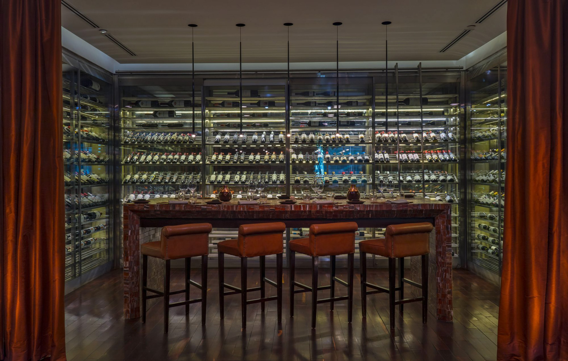 The Ritz-Carlton, Santiago Hotel – Santiago, Chile – Estro Restaurant Wine Room