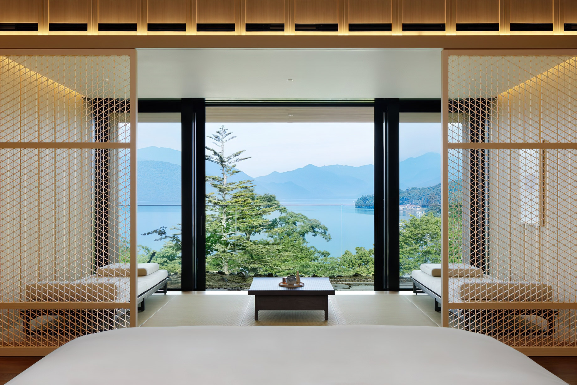 The Ritz-Carlton, Nikko Hotel – Nikko Tochigi, Japan – Guest Suite Bedroom View