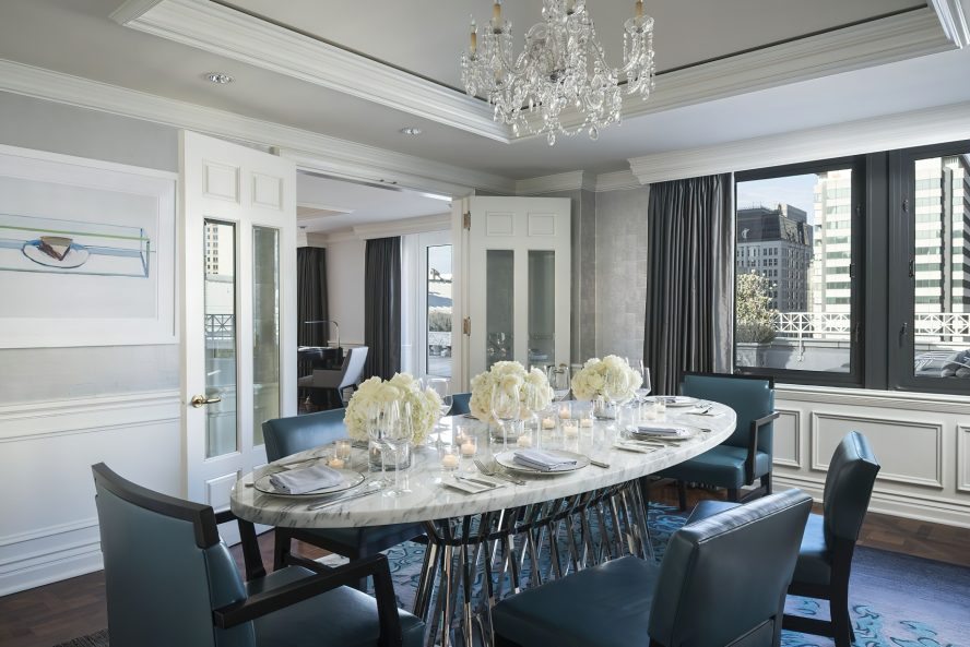 The Ritz-Carlton, San Francisco Hotel - San Francisco, CA, USA - Presidential Suite Dining Room