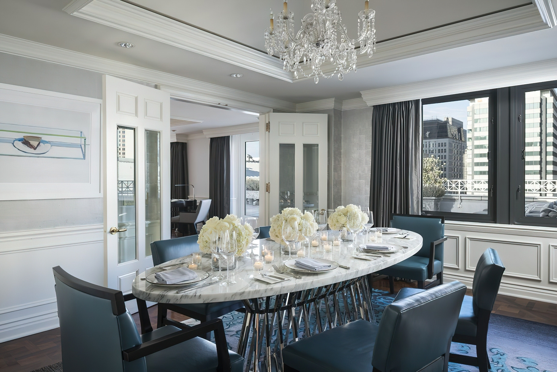 The Ritz-Carlton, San Francisco Hotel – San Francisco, CA, USA – Presidential Suite Dining Room
