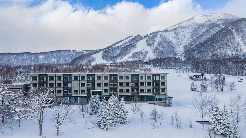 Higashiyama Niseko Village, A Ritz-Carlton Reserve Hotel - Hokkaido, Japan - Winter Exterior Aerial