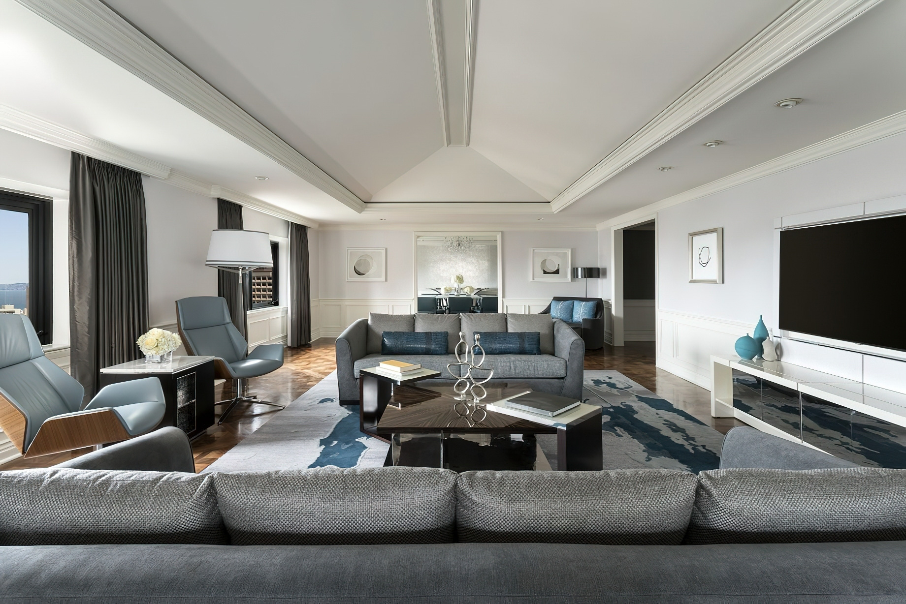 The Ritz-Carlton, San Francisco Hotel – San Francisco, CA, USA – Ritz-Carlton Suite Living Room