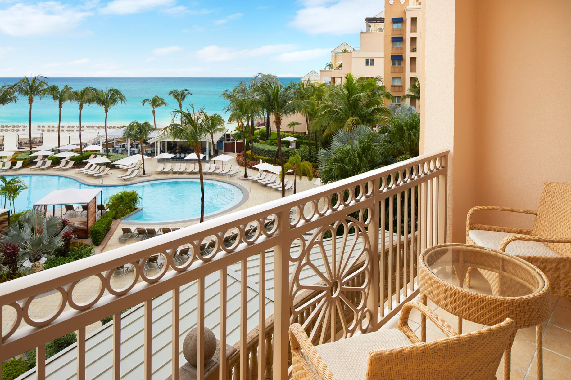 The Ritz-Carlton, Grand Cayman Resort – Seven Mile Beach, Cayman Islands – Balcony Pool View