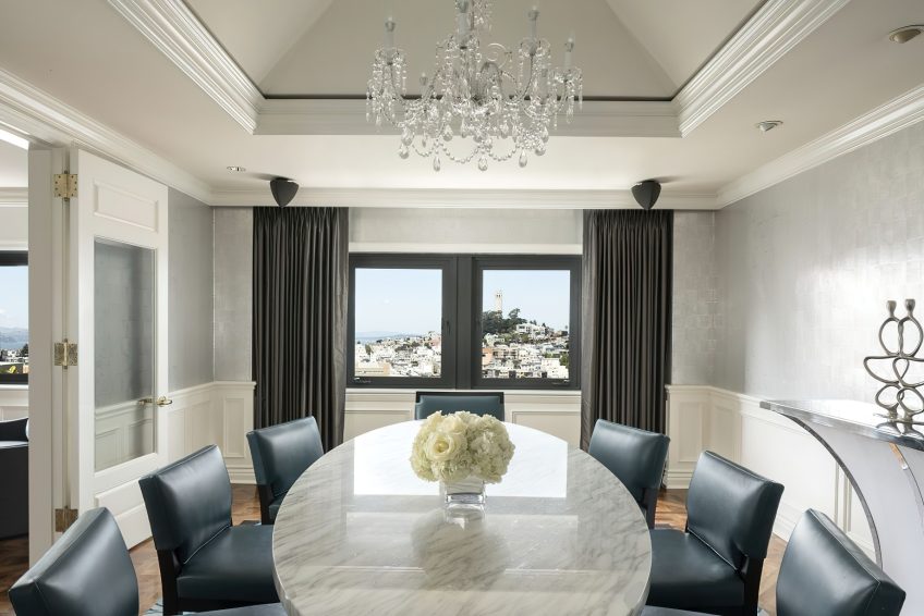 The Ritz-Carlton, San Francisco Hotel - San Francisco, CA, USA - Ritz-Carlton Suite Dining Room
