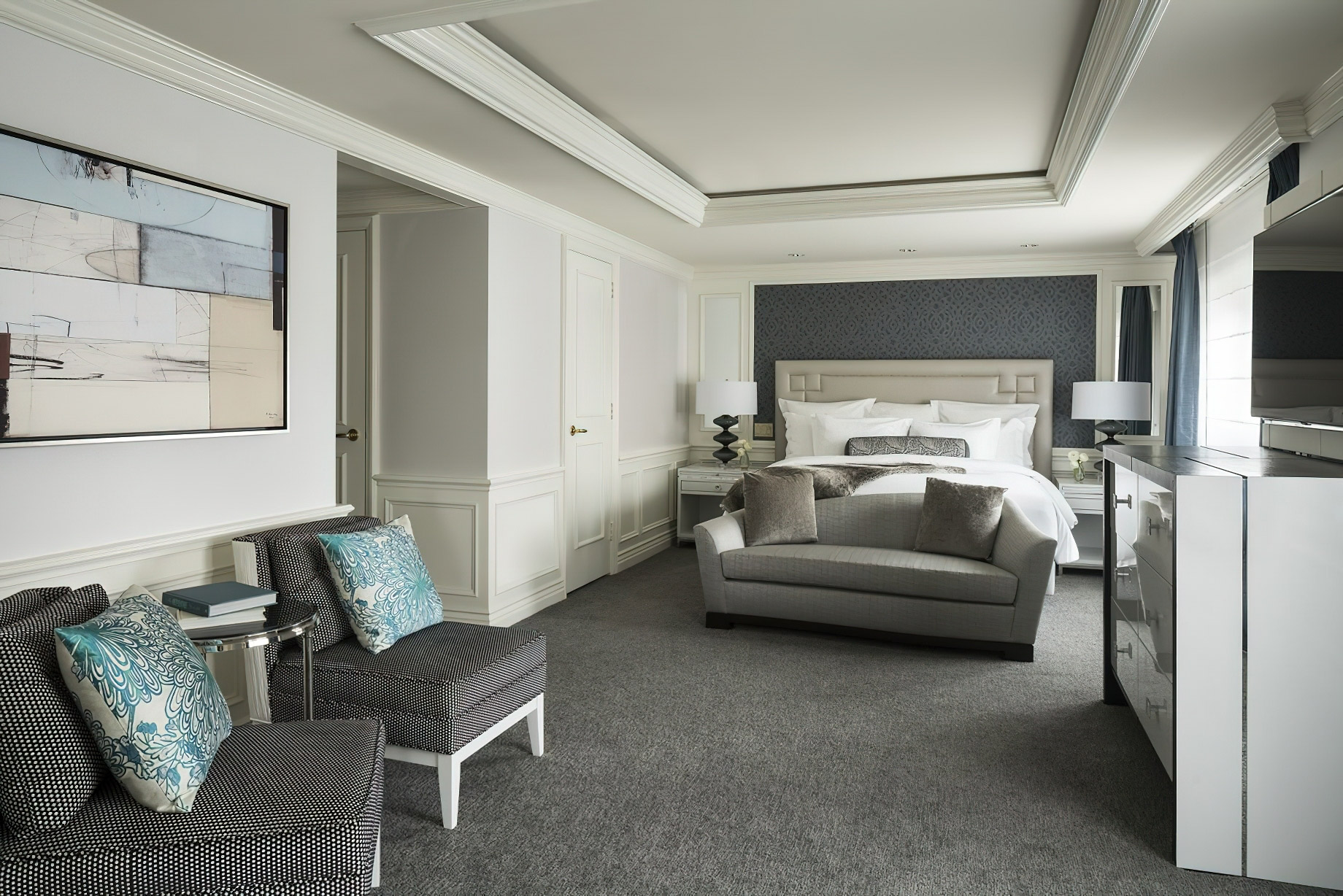 The Ritz-Carlton, San Francisco Hotel – San Francisco, CA, USA – Ritz-Carlton Suite Bedroom