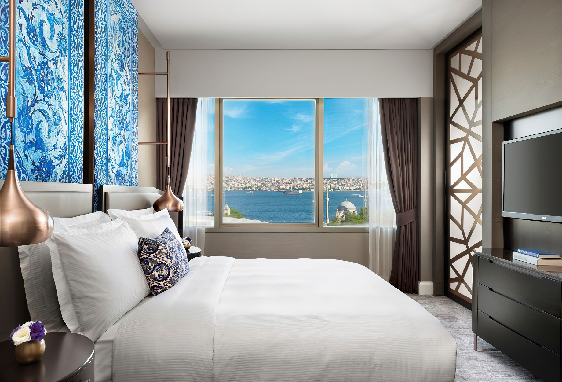 The Ritz-Carlton, Istanbul Hotel - Istanbul, Turkey - Bosphorus View Suite Bedroom