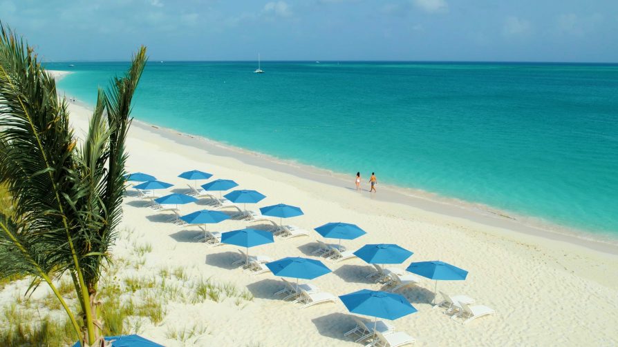 The Ritz-Carlton, Turks & Caicos Resort - Providenciales, Turks and Caicos Islands - Beach Aerial Ocean View