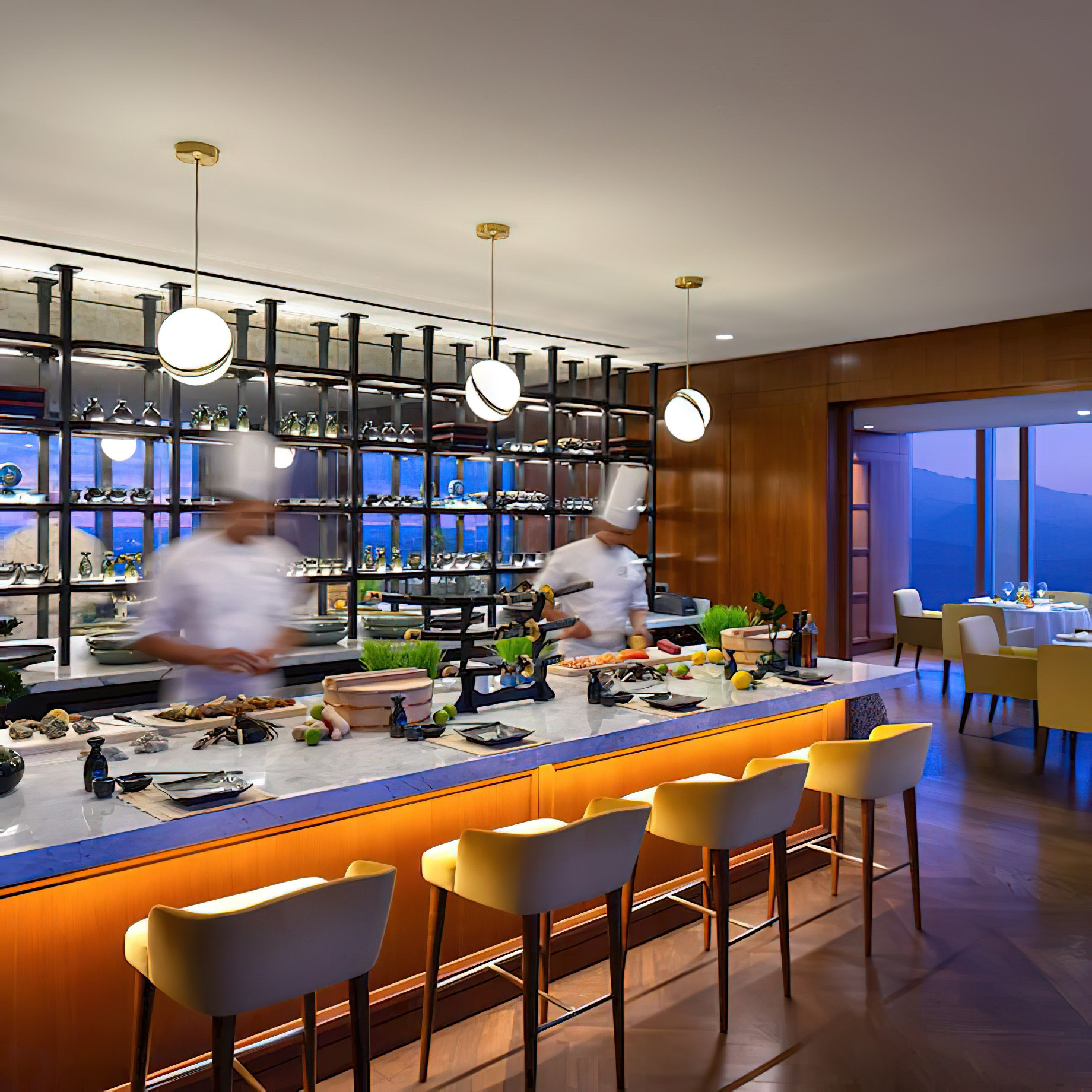 The Ritz-Carlton, Almaty Hotel - Almaty, Kazakhstan - Seven Bar & Restaurant Chef