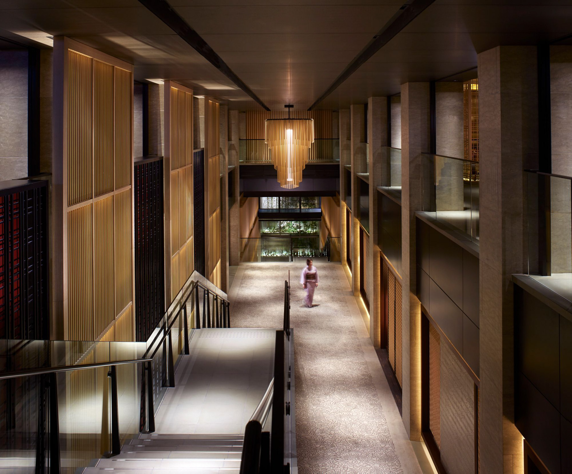 The Ritz-Carlton, Kyoto Hotel - Nakagyo Ward, Kyoto, Japan - Lobby Atrium