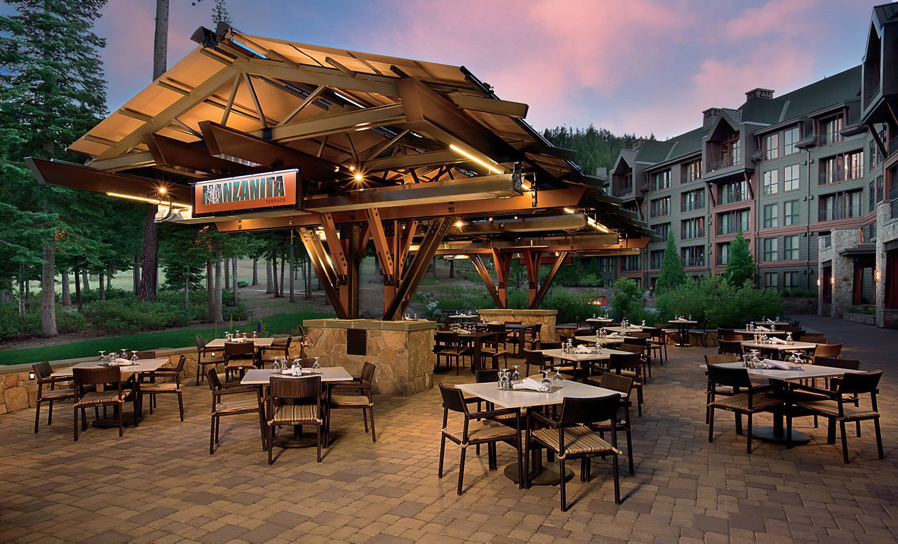 The Ritz-Carlton, Lake Tahoe Resort – Truckee, CA, USA – Manzanita Restaurant Terrace Dining