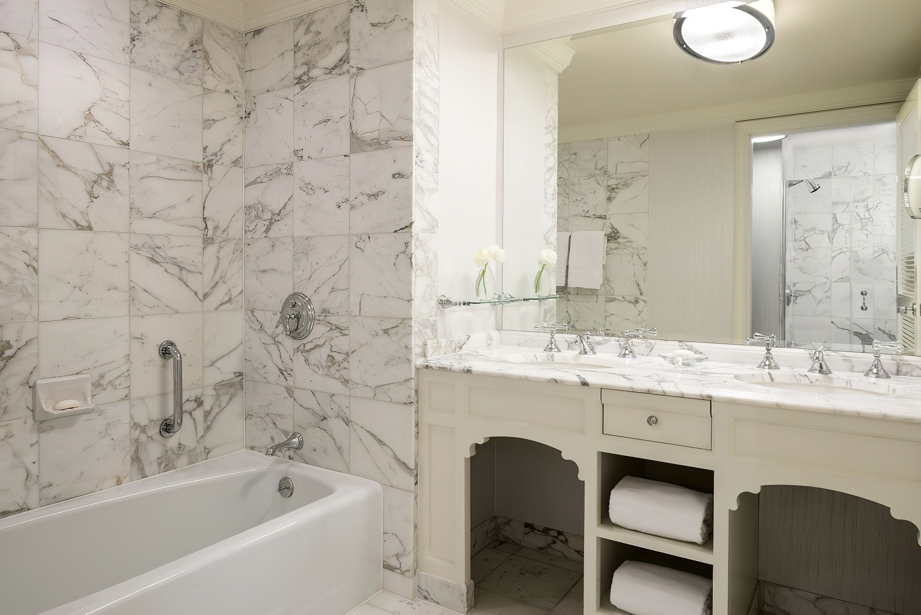 The Ritz-Carlton, San Francisco Hotel – San Francisco, CA, USA – One Bedroom Suite Bathroom