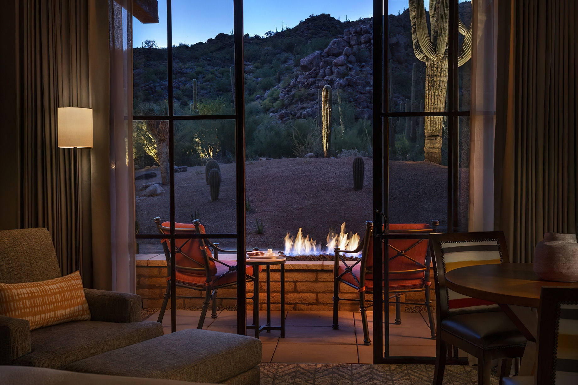 The Ritz-Carlton, Dove Mountain Resort – Marana, AZ, USA – Fireside Mountain View Room Deck