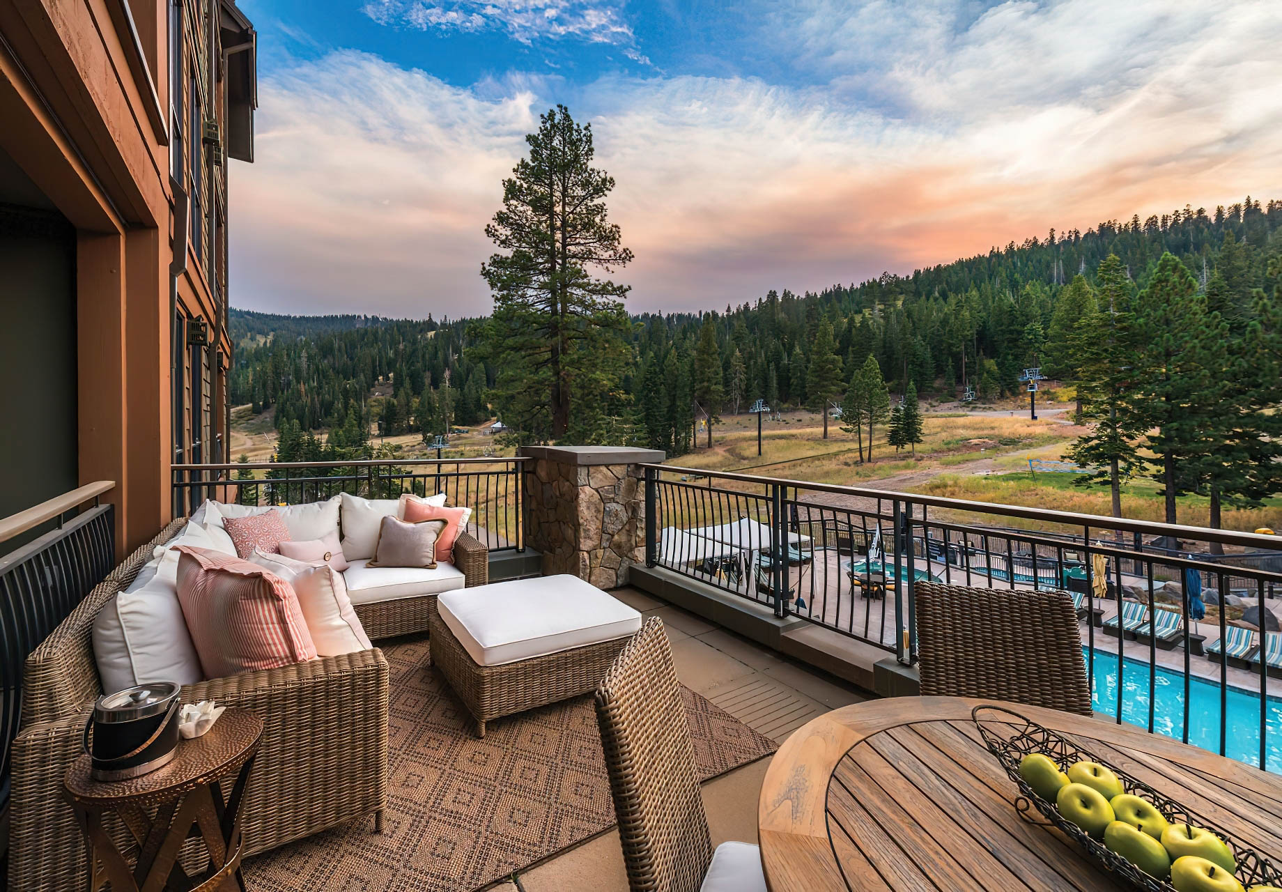 The Ritz-Carlton, Lake Tahoe Resort – Truckee, CA, USA – Three Bedroom Slopeside Residence Balcony