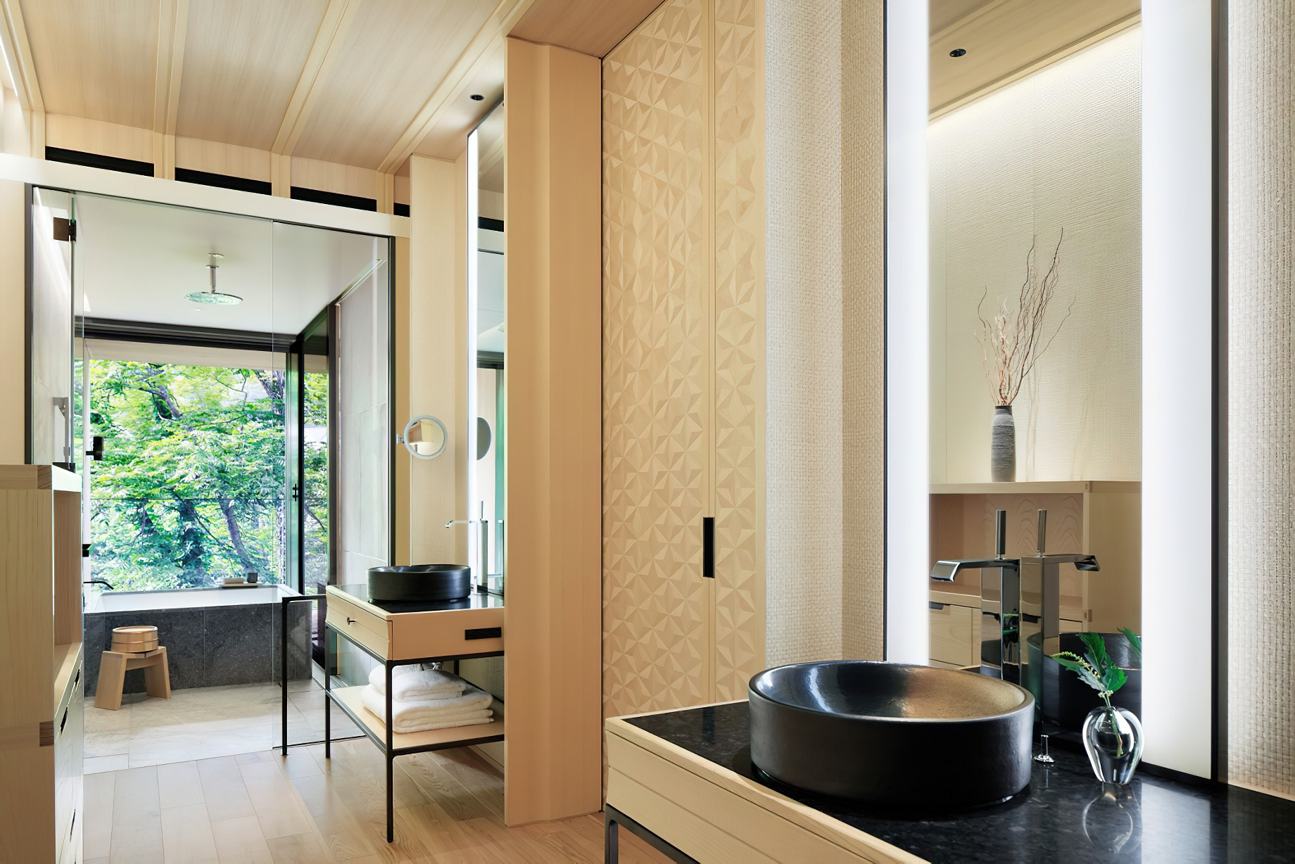 The Ritz-Carlton, Nikko Hotel – Nikko Tochigi, Japan – Riverside Garden View King Room Bathroom