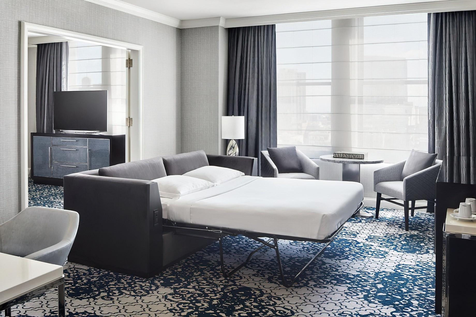 The Ritz-Carlton, San Francisco Hotel – San Francisco, CA, USA – One Bedroom Suite Living Area