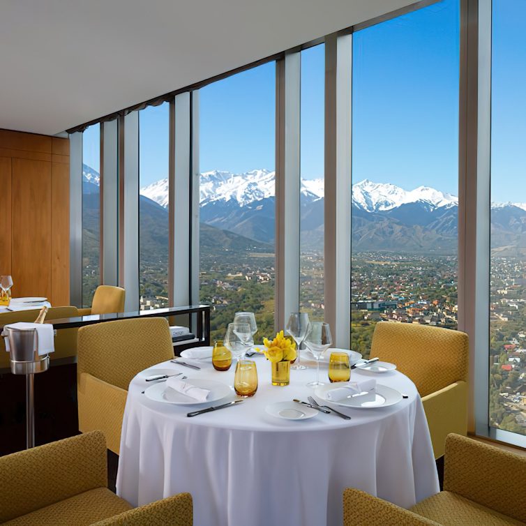 The Ritz-Carlton, Almaty Hotel - Almaty, Kazakhstan - Seven Bar & Restaurant Table_