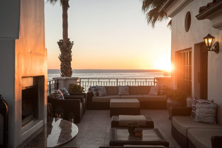 The Ritz-Carlton Bacara, Santa Barbara Resort - Santa Barbara, CA, USA - The Channel Island Suite Terrrace Sunset