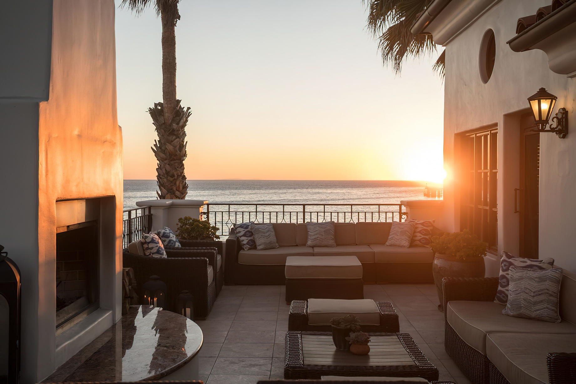 The Ritz-Carlton Bacara, Santa Barbara Resort – Santa Barbara, CA, USA – The Channel Island Suite Terrrace Sunset