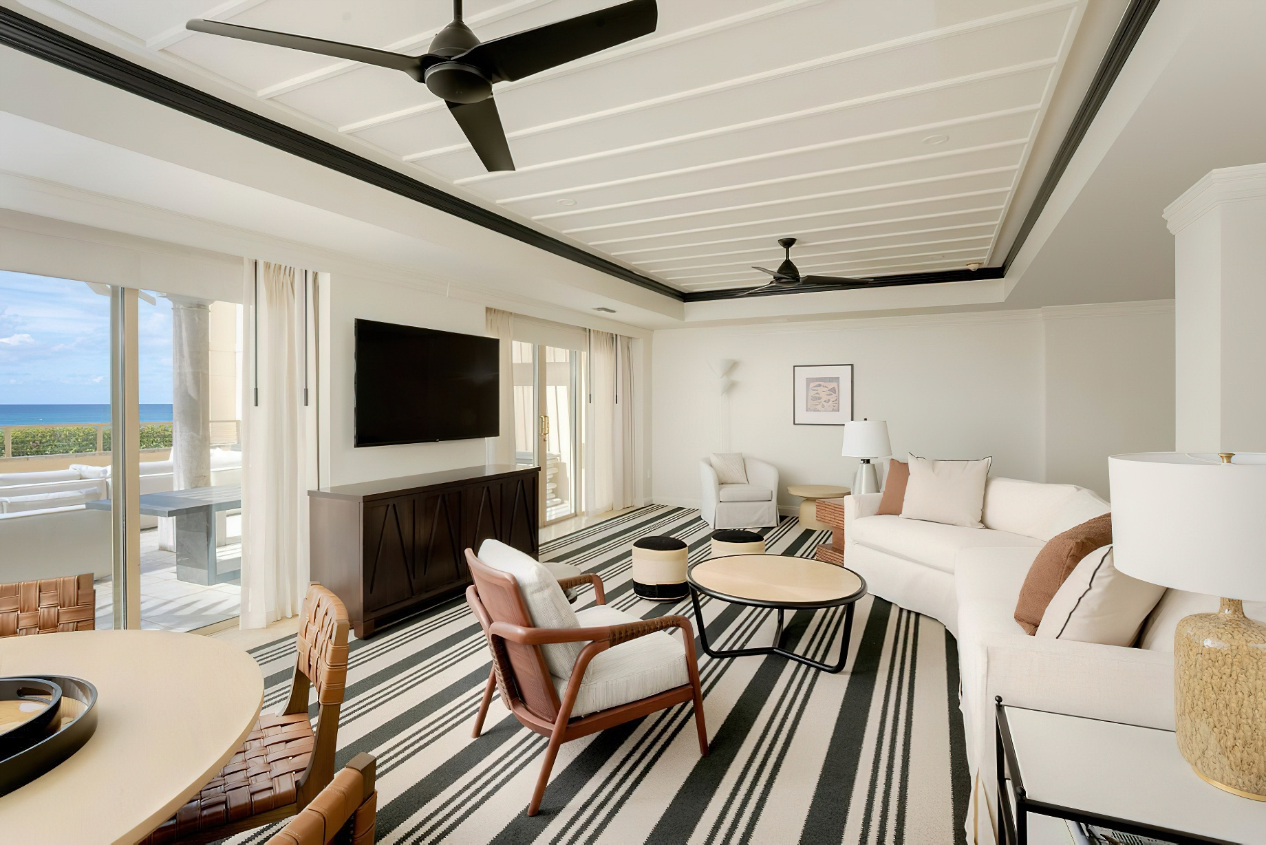 The Ritz-Carlton, Grand Cayman Resort – Seven Mile Beach, Cayman Islands – Opal and Sapphire Residential Suite Living Room