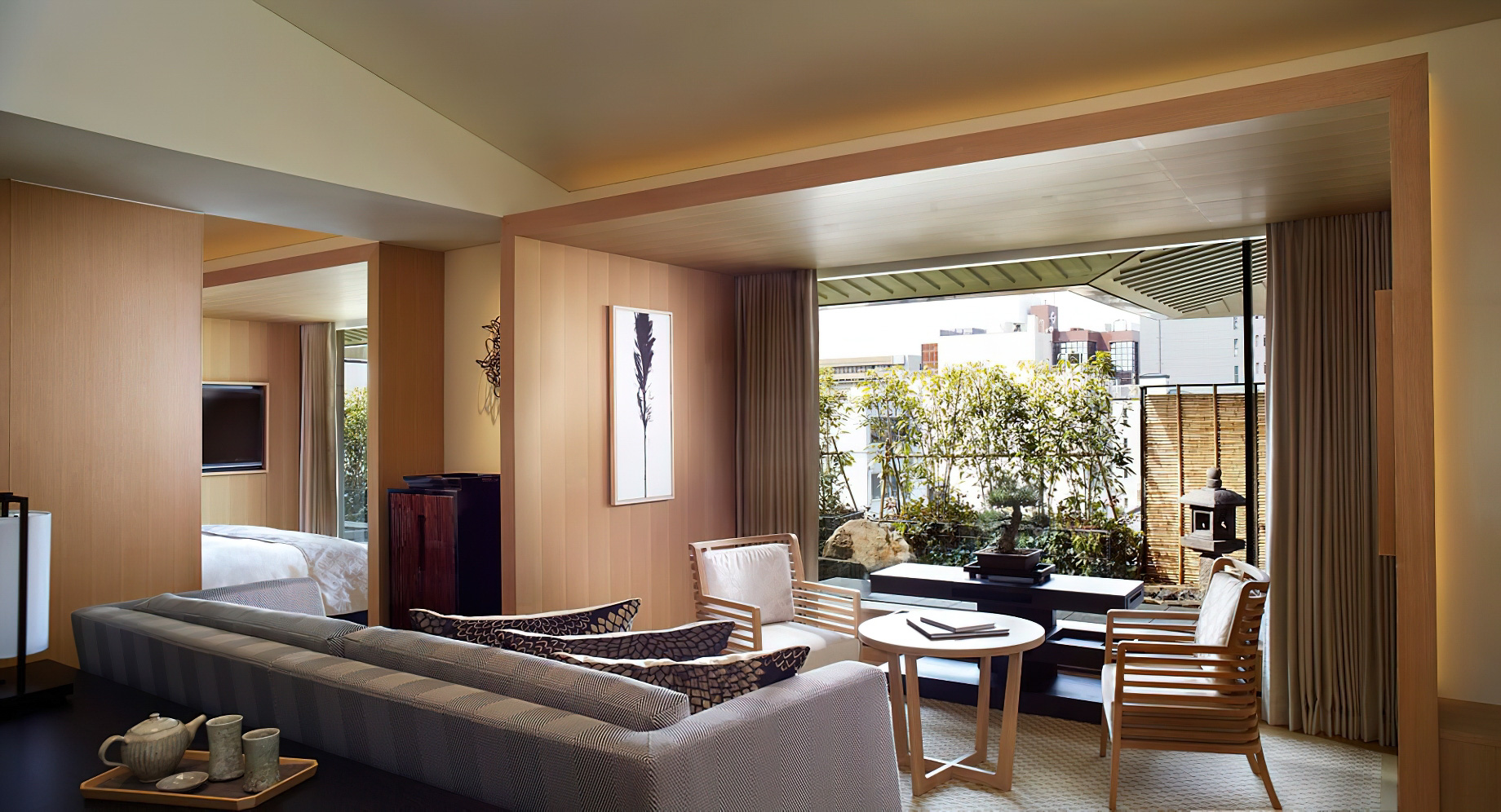 The Ritz-Carlton, Kyoto Hotel - Nakagyo Ward, Kyoto, Japan - Garden Suite Livingroom