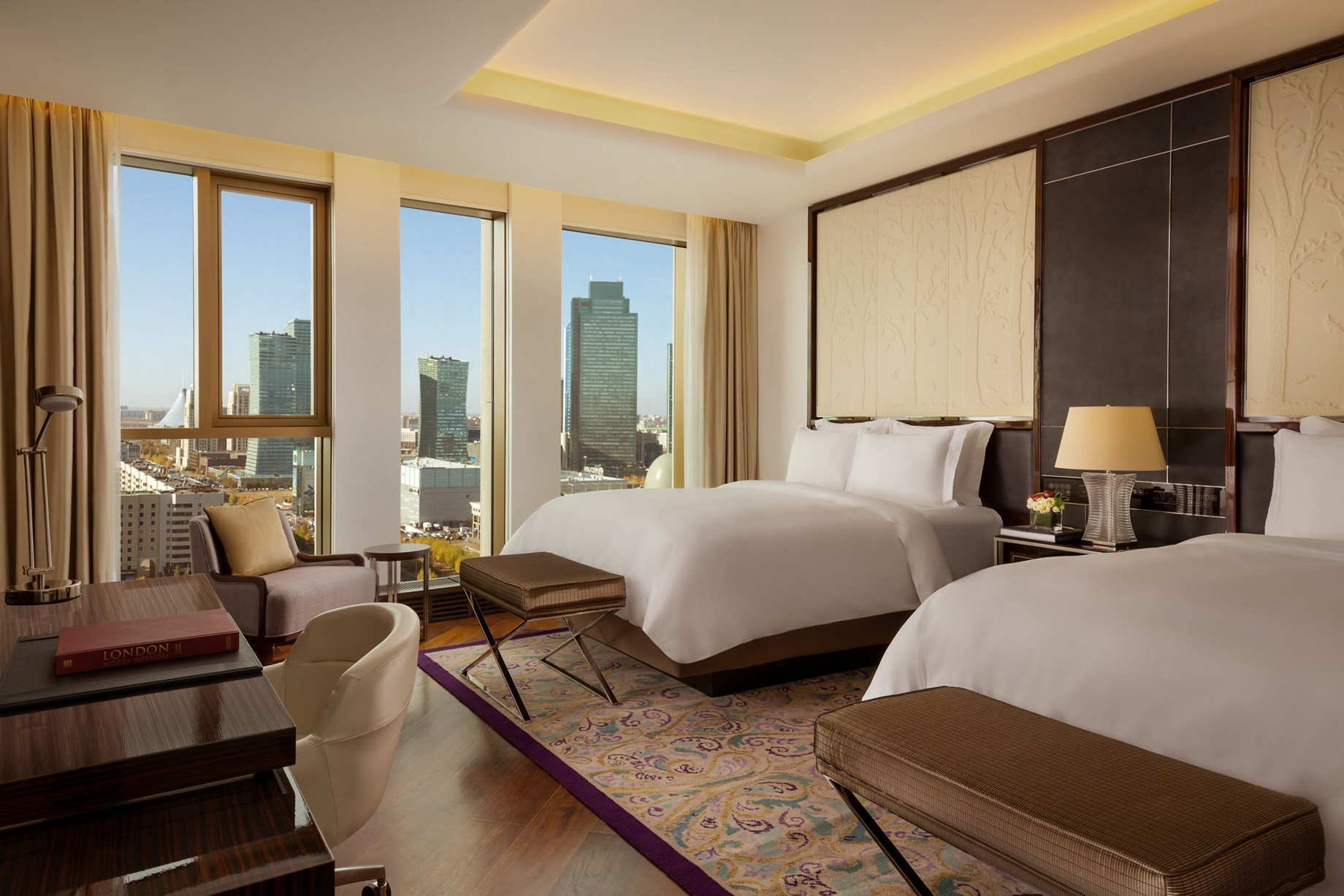 The Ritz-Carlton, Astana Hotel – Nur-Sultan, Kazakhstan – Guest Room Twin