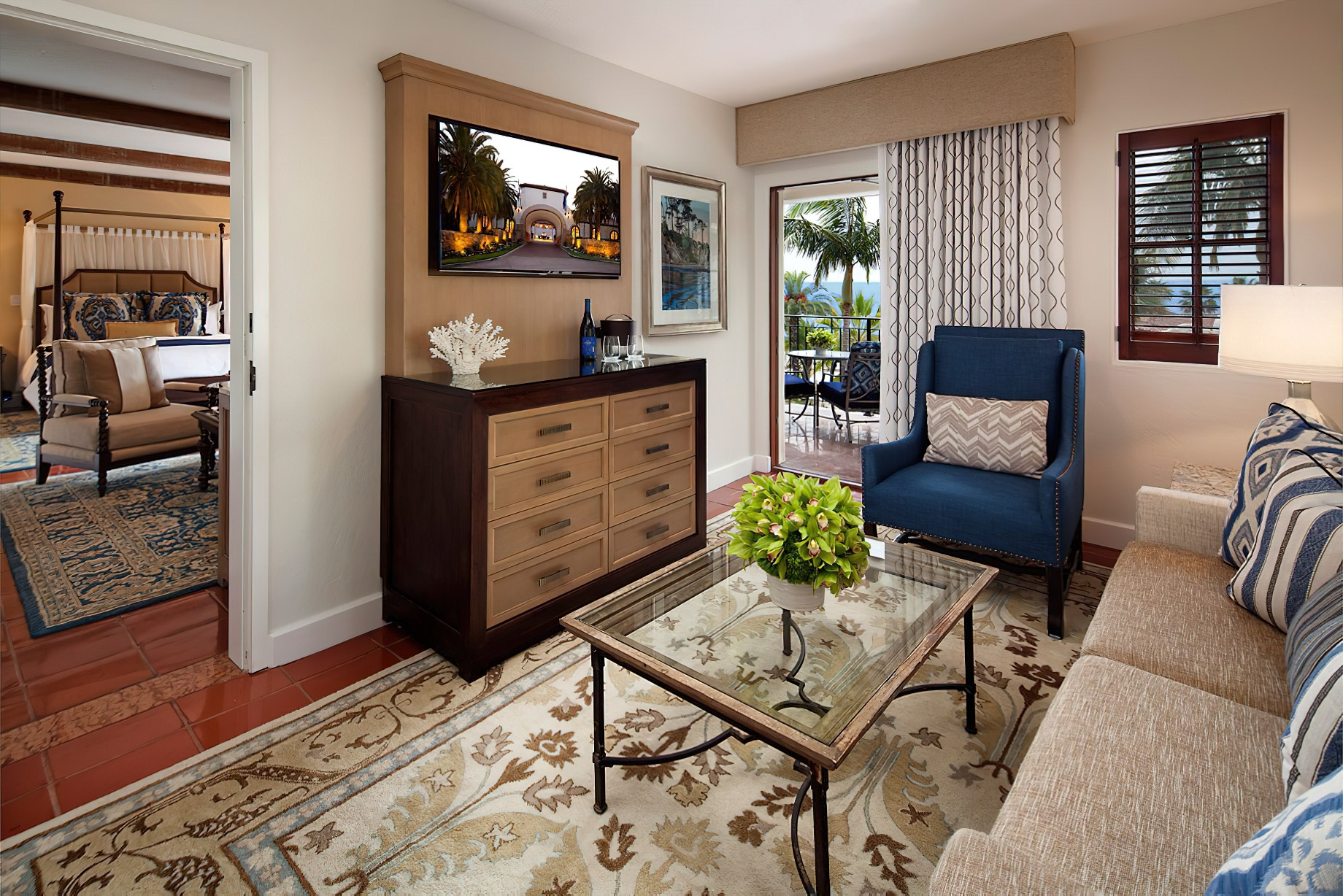The Ritz-Carlton Bacara, Santa Barbara Resort – Santa Barbara, CA, USA – One Bedroom Ocean View Suite Interior