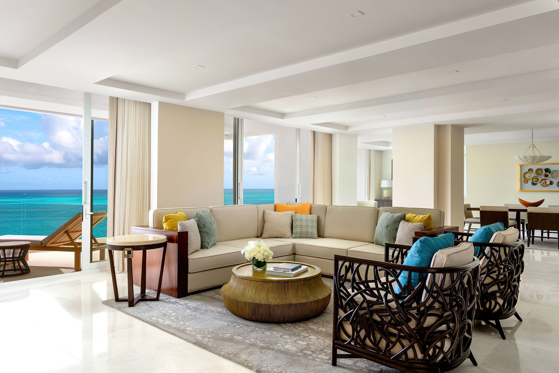 The Ritz-Carlton, Turks & Caicos Resort - Providenciales, Turks and Caicos Islands - Ritz-Carlton Suite Living Room