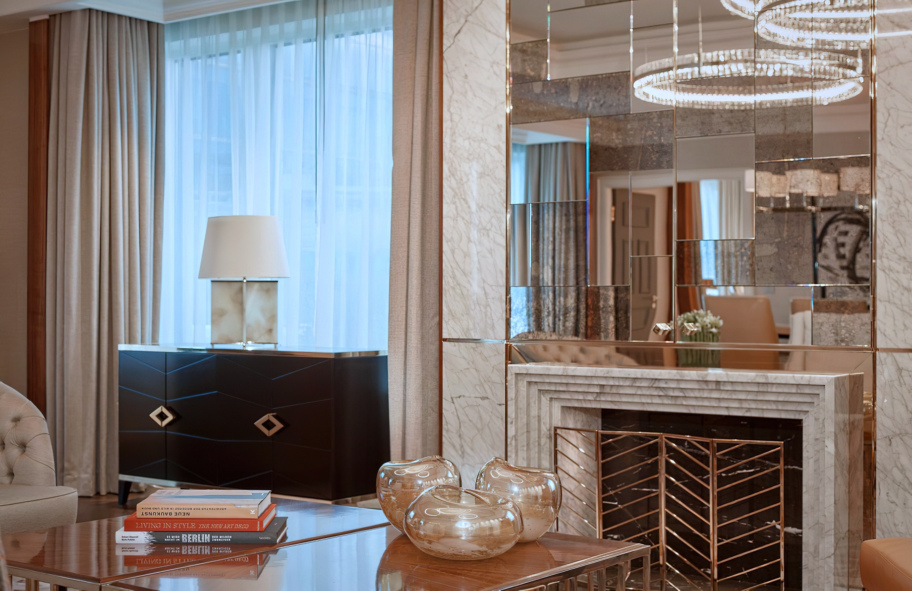 The Ritz-Carlton, Berlin Hotel – Berlin, Germany – The Ritz-Carlton Suite Fireplace