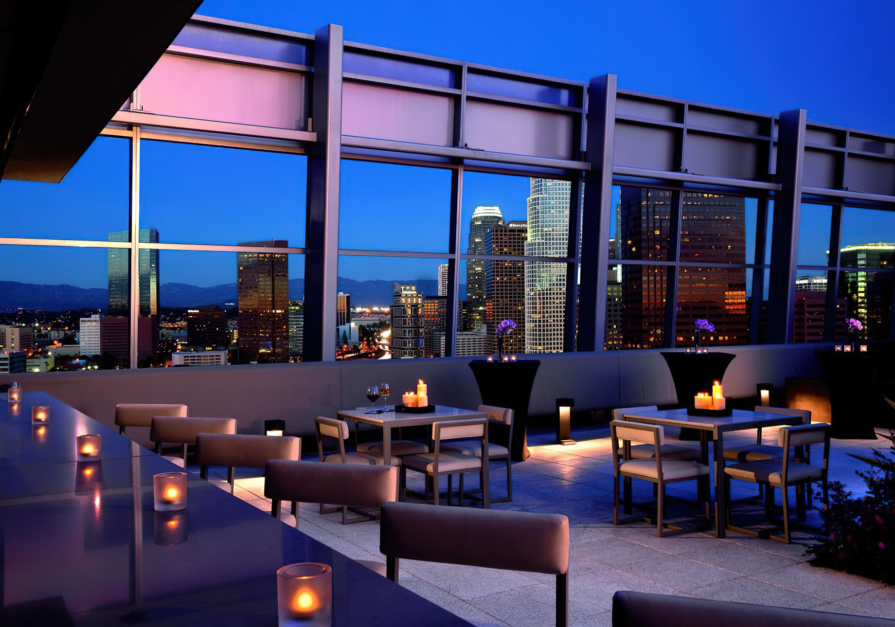 The Ritz-Carlton, Los Angeles L.A. Live Hotel – Los Angeles, CA, USA – Outdoor Deck Dining