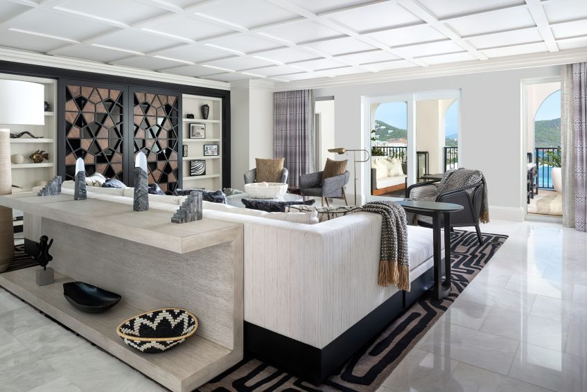 052 - The Ritz-Carlton, St. Thomas Resort - St. Thomas, U.S. Virgin Islands - Three Bedroom Presidential Suite Living Room