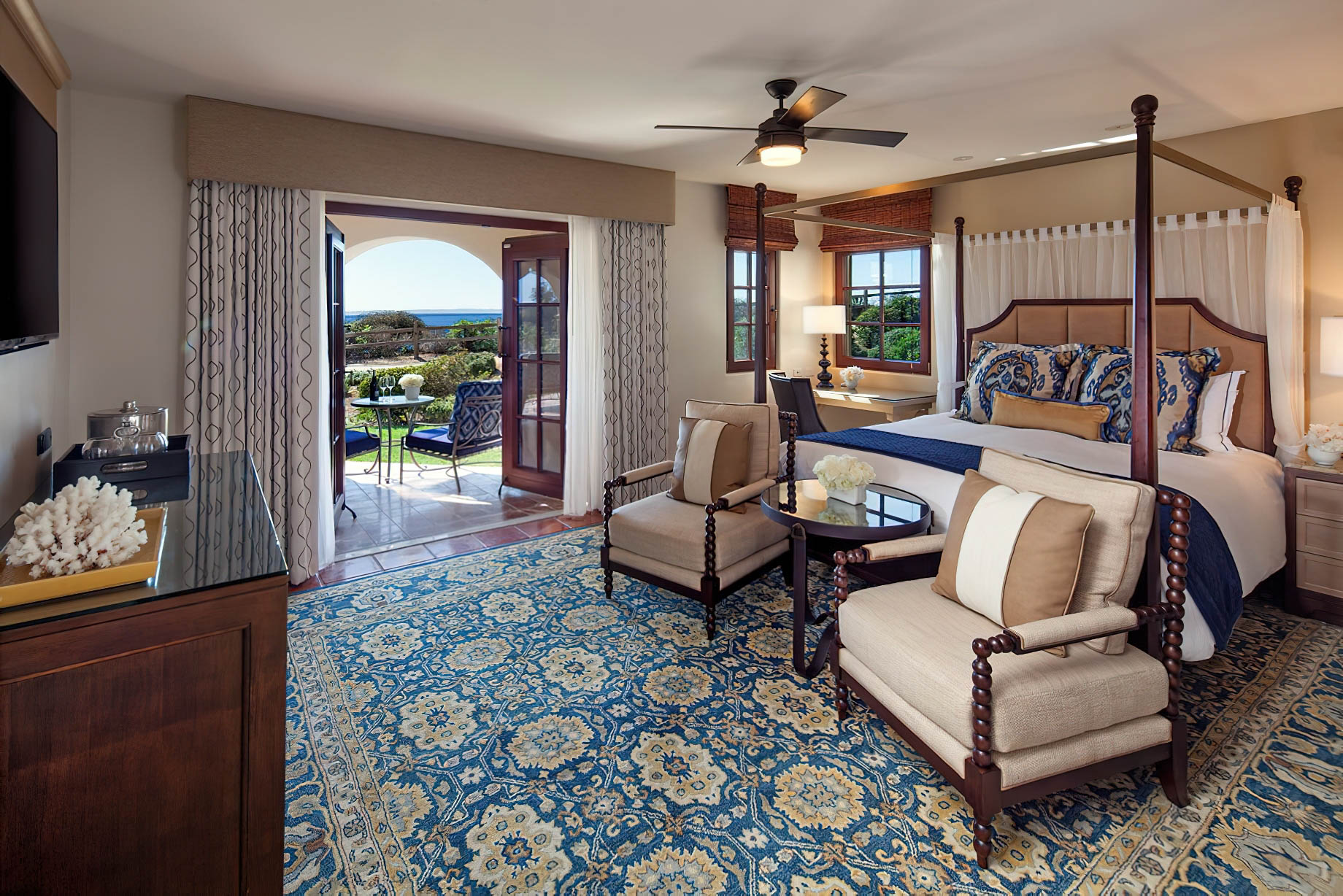 The Ritz-Carlton Bacara, Santa Barbara Resort – Santa Barbara, CA, USA – One Bedroom Partial Ocean View Suite Bedroom