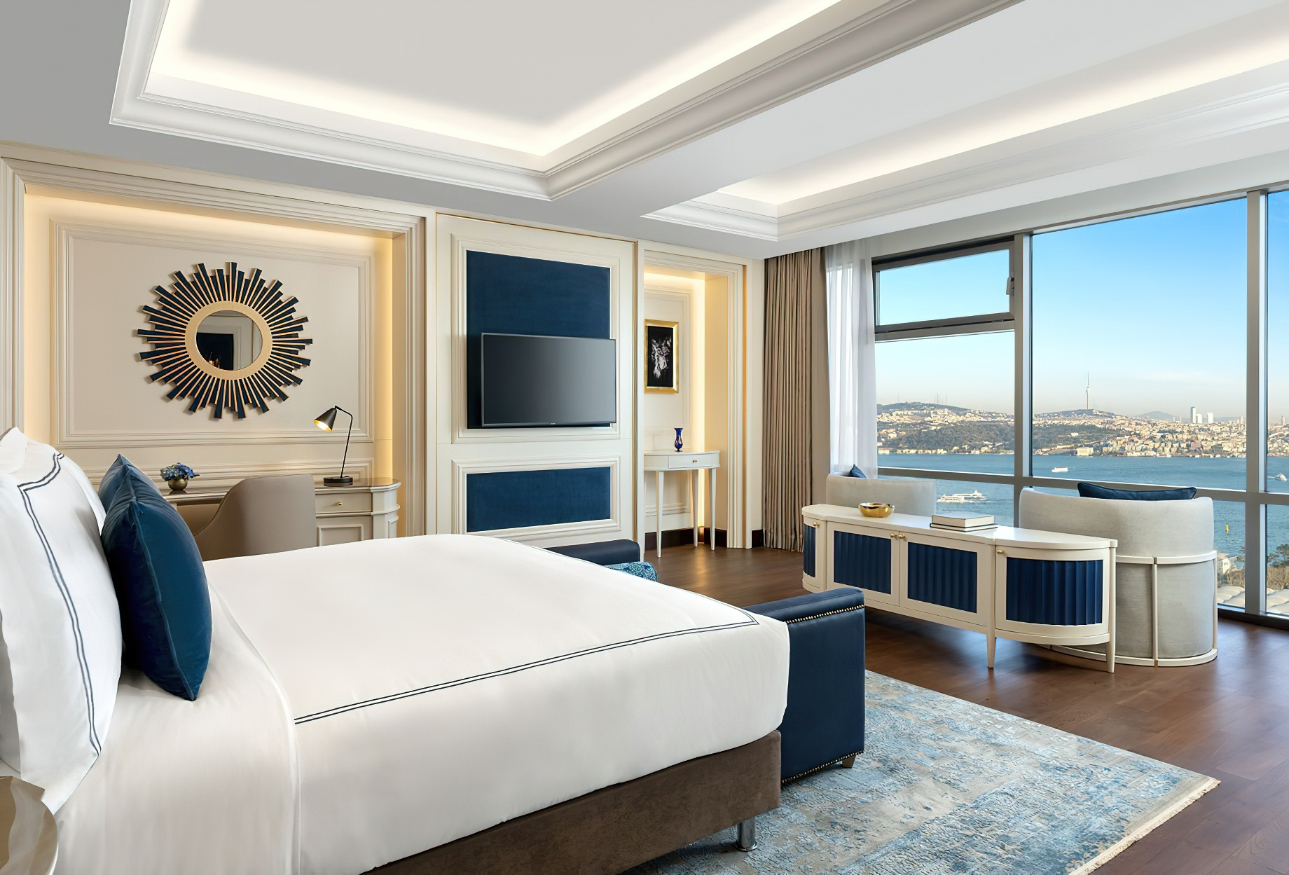 The Ritz-Carlton, Istanbul Hotel - Istanbul, Turkey - The Ritz-Carlton Suite Bedroom