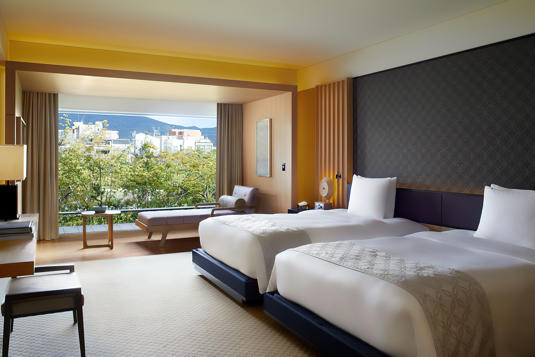 The Ritz-Carlton, Kyoto Hotel – Nakagyo Ward, Kyoto, Japan – Suite KAMOGAWA Double Beds
