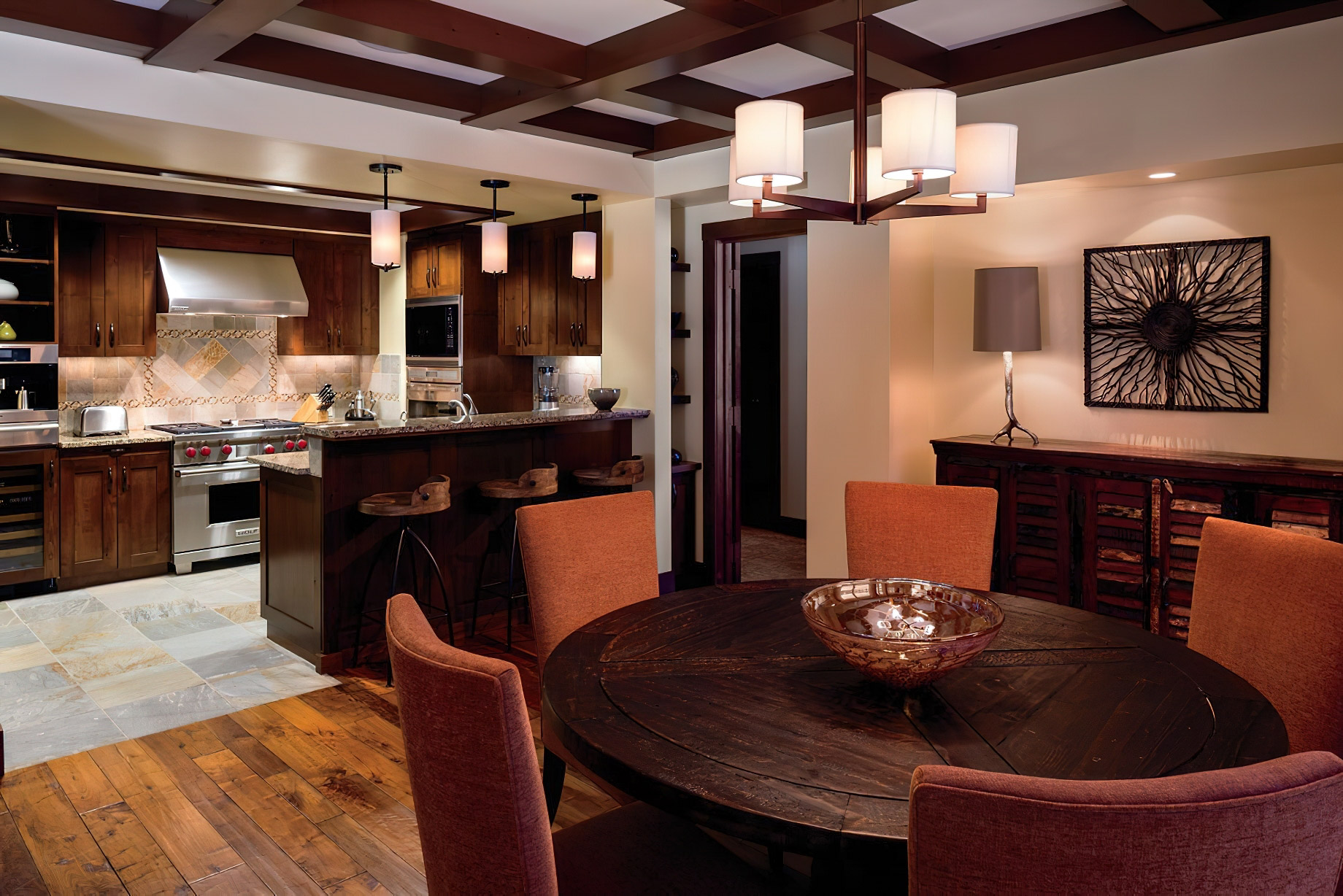 The Ritz-Carlton, Lake Tahoe Resort – Truckee, CA, USA – Two Bedroom Slopeside Dining Table