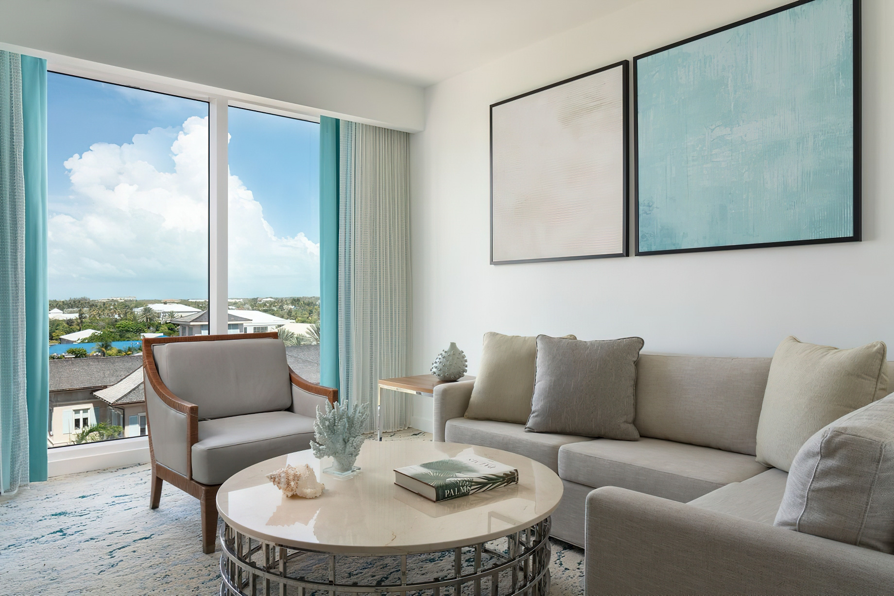 The Ritz-Carlton, Turks & Caicos Resort – Providenciales, Turks and Caicos Islands – Junior Suite Oceanfront Sitting Area