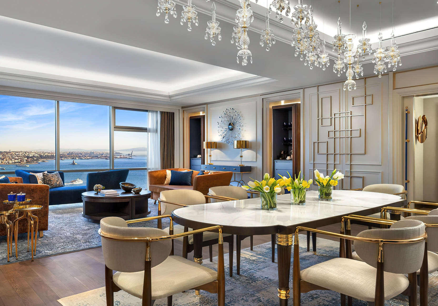 The Ritz-Carlton, Istanbul Hotel – Istanbul, Turkey – The Ritz-Carlton Suite Living Area