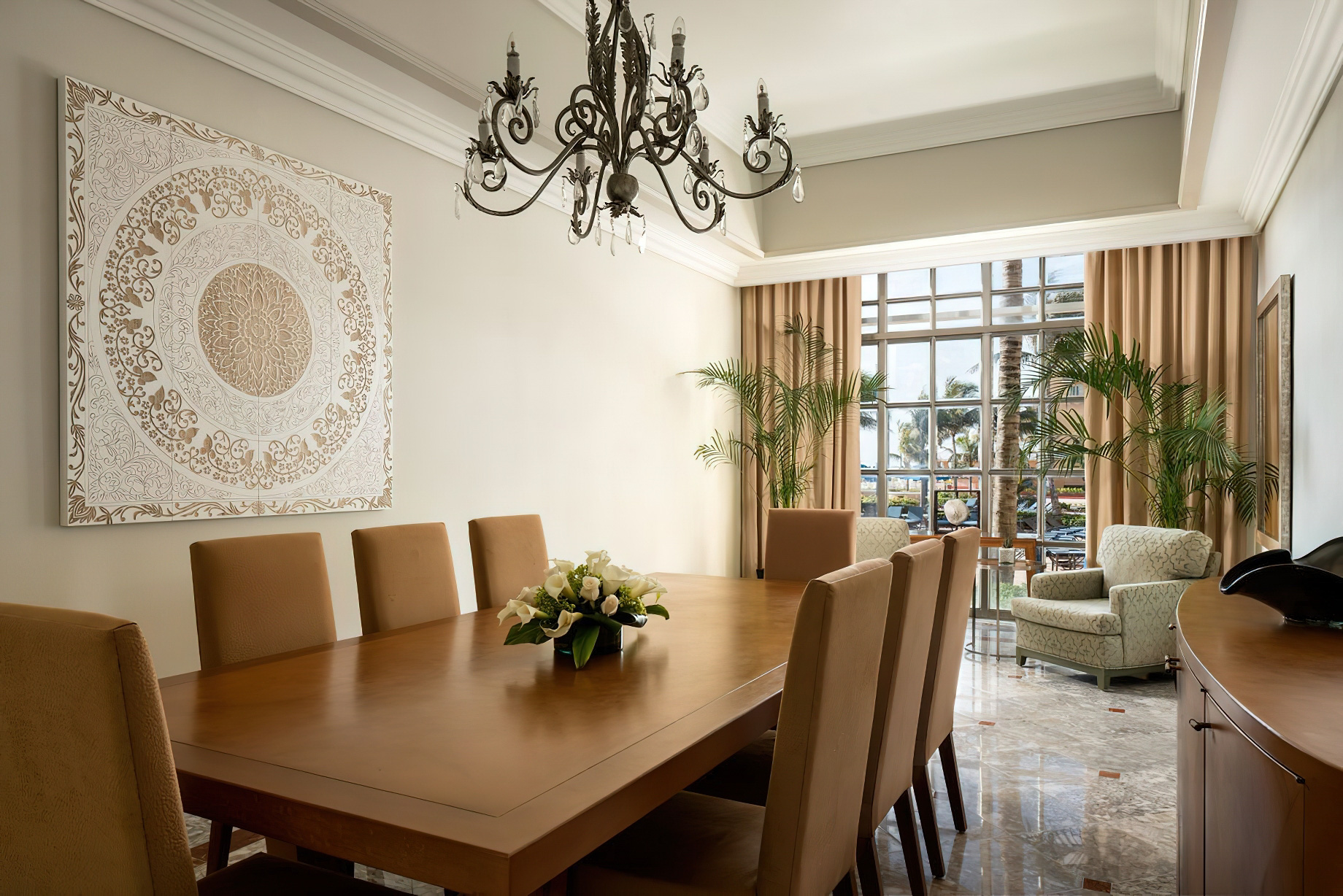 The Ritz-Carlton, Cancun Resort – Cancun, Mexico – Cobalt Residential Suite Dining Room