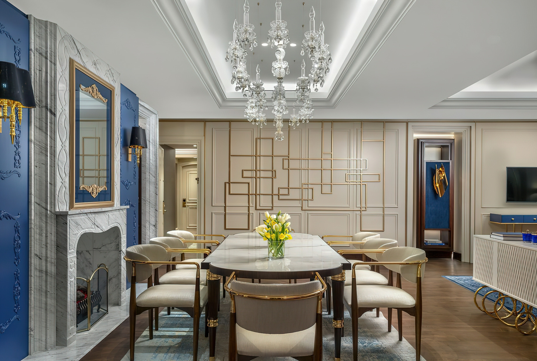 The Ritz-Carlton, Istanbul Hotel – Istanbul, Turkey – The Ritz-Carlton Suite Dining Room