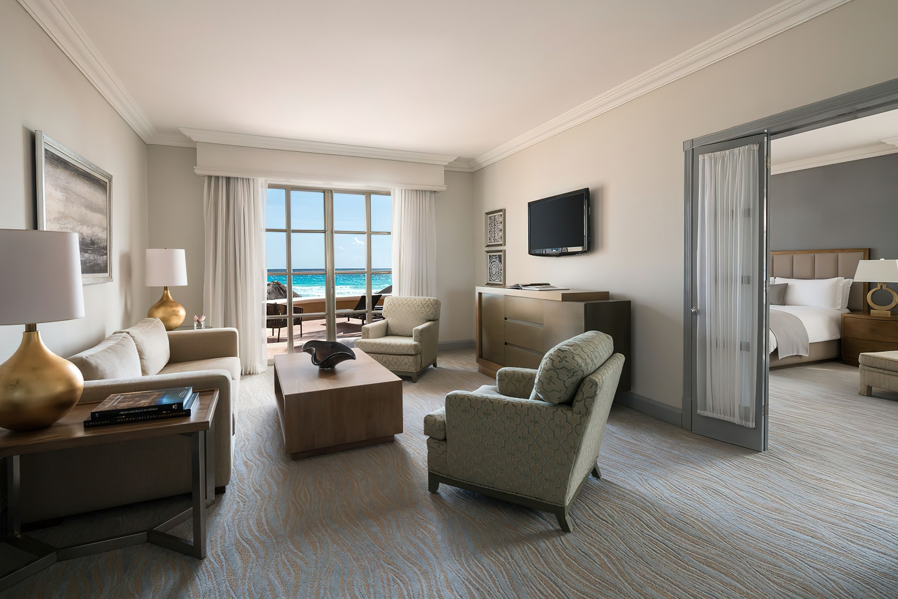 The Ritz-Carlton, Cancun Resort – Cancun, Mexico – Cobalt Residential Suite Living Room